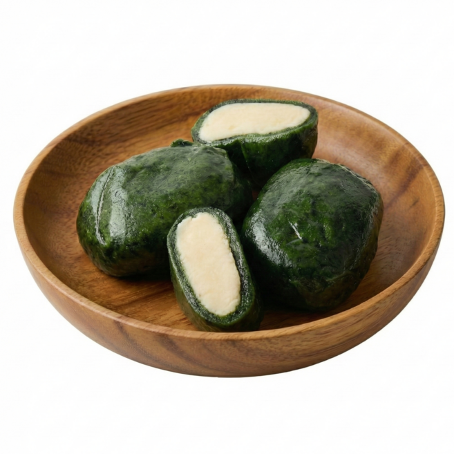 [김민경찹쌀떡] 냉동실에 쟁여두는 찹쌀떡 식사대용 달지 않고 맛있는 쑥유자찹쌀떡, 18개, 80g