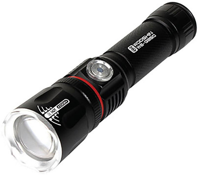 LED 듀얼줌라이트 5핀 직 충전식 WS-G350 자전거라이트 랜턴, 1개