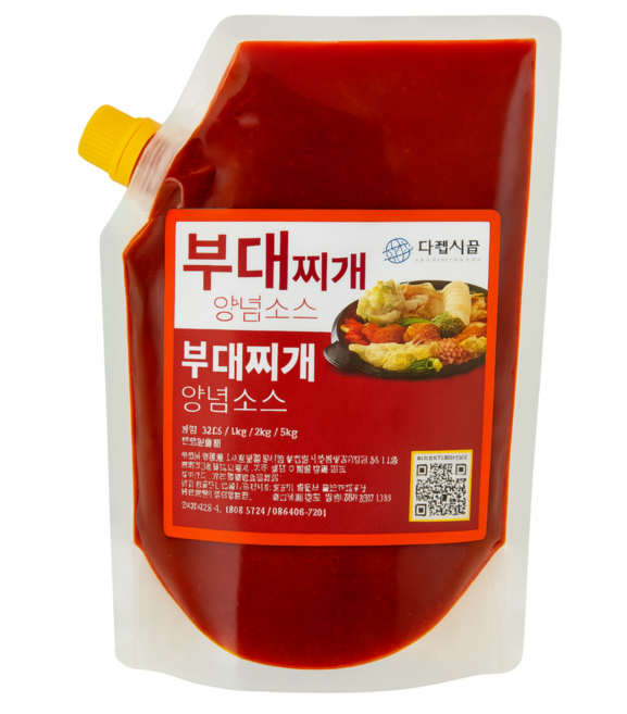 다렘부대찌개양념소스 1kg 2kg 가능 찌개양념 동태탕 매운탕양념 직접제조 전문점납품양념 가성비 고점도양념장 다렘식품, 1개