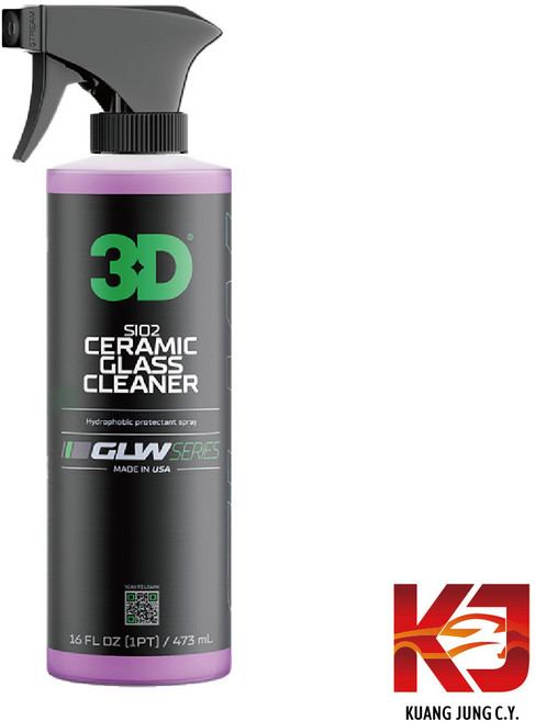 3D GLW系列 SiO2 陶瓷玻璃清潔劑 潑水劑, 1個, 473ml