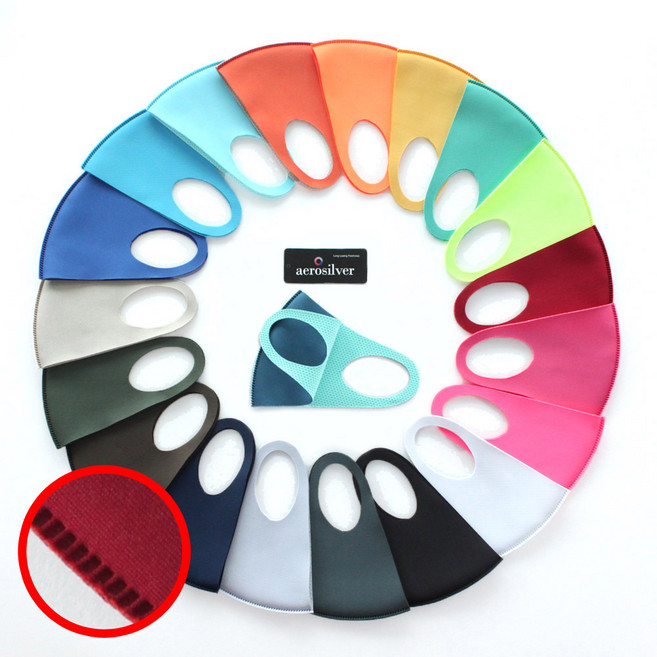 비바스타 무봉제효성 에어로 실버 아스킨 연예인 빨아쓰는 숨쉬기편한 아동 성인 쿨 봄 여름 가을 겨울 마스크, 1개입, 1개, 5.형광오렌지, XL