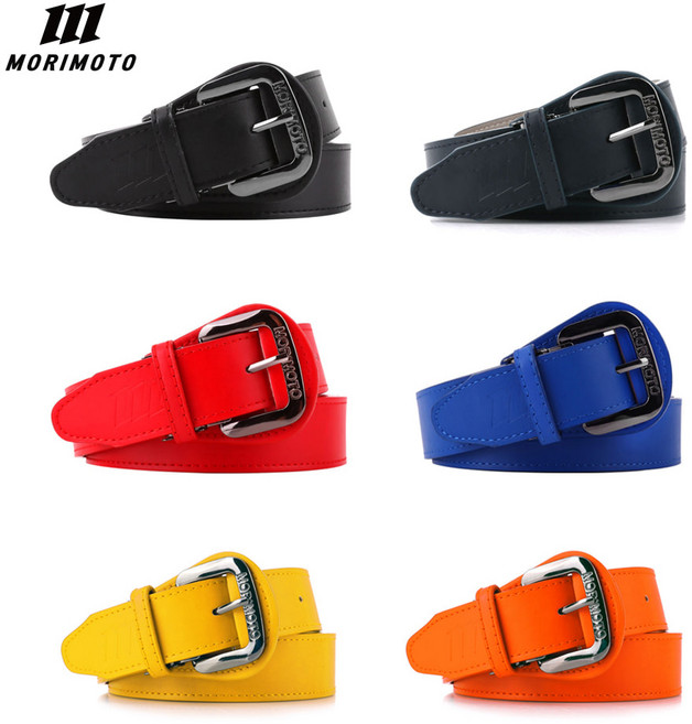 모리모토 무광 야구 벨트 MMB-0, 블랙, 1개