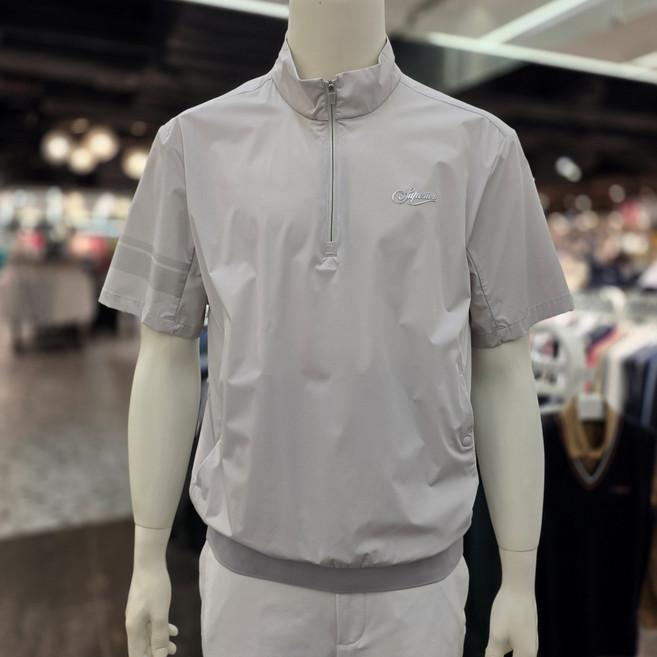 슈페리어골프 남성 여름 반팔 하이넥 냉감 아노락 점퍼 IMPFOJA201