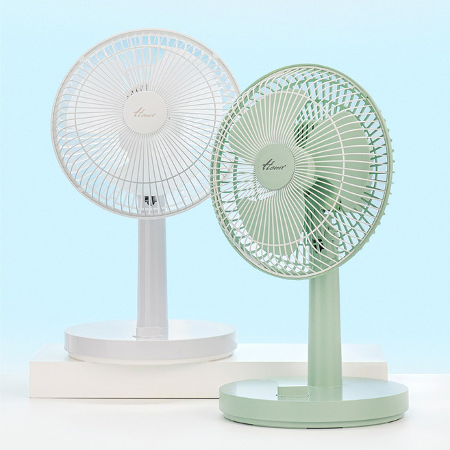한일 미니선풍기 가정용 탁상용 저소음 스탠드 조용한 사무실 시원한 원룸 자취방 국산 25년 신제품, 민트