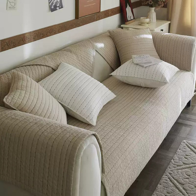 무아모아 레트로 쇼파패드 스트라이프 논슬립 매트