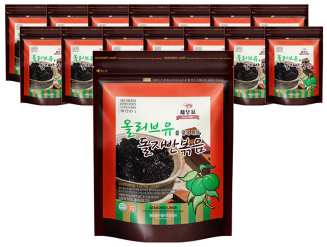 새우표 완도 올리브유 돌자반볶음, 60g, 15개