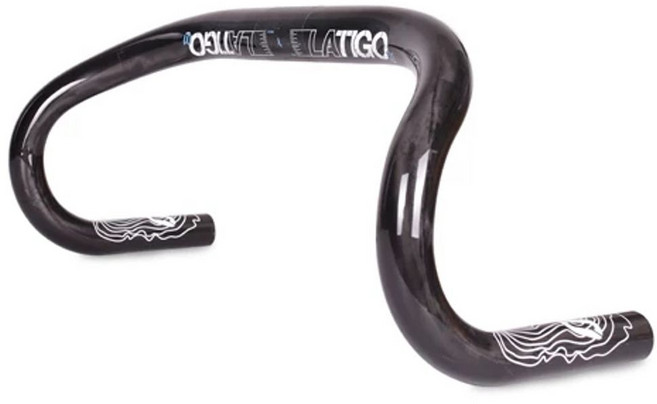 카본 초경량 번치바 드롭바 ROTUNDO 400mm 핸들바, 1개