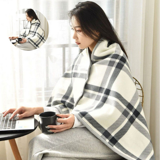 캠핑 차박 입는 이불 담요 러그 후드패딩 블랭킷