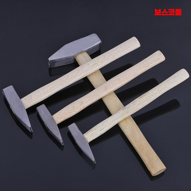 보스코 냉가망치 나무자루 각망치 정밀타격 벽돌 조적 미장 렝가 해머