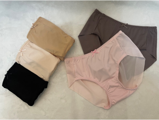 인따르시아 여성용 실크터치 노라인 햄팬티 5종 세트