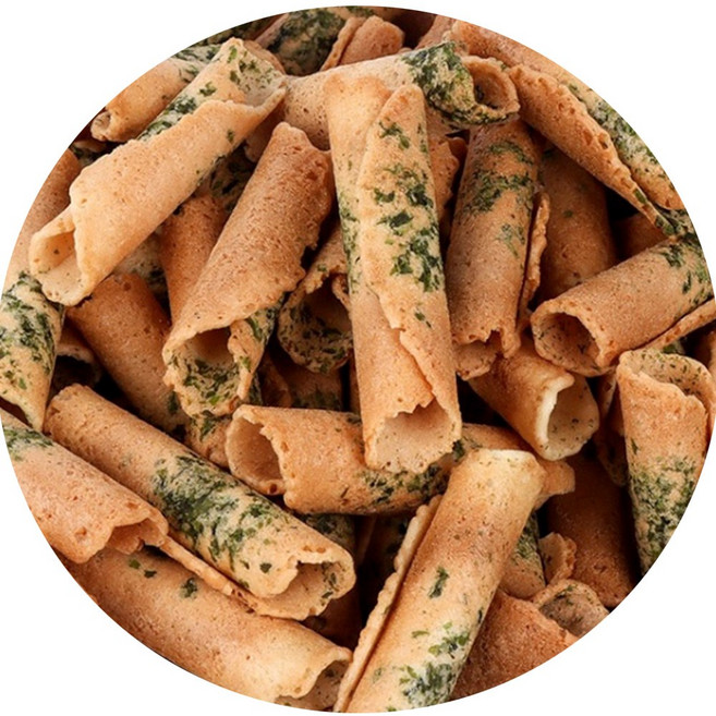 [간편한 한입 크기] 20년전통 뻥튀기곡물나라 꼬마파래전병 파래 바삭한 전병 간편 한입 크기 가성비 간식, 220g, 1개