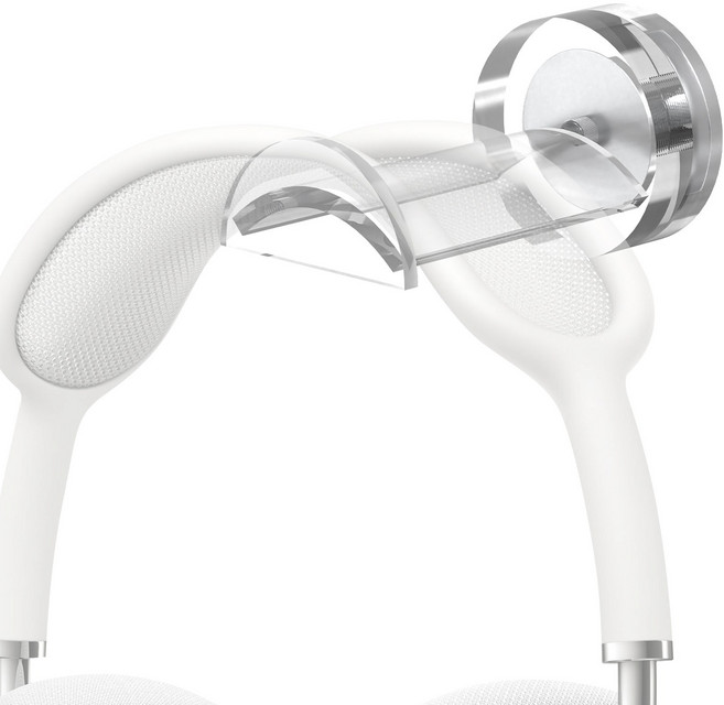 Geekria 아크릴 자석 헤드셋 홀더 오버이어 온이어 헤드폰용 게이밍 헤드폰 홀더 컴퓨터 섀시 및 금속 표면에 장착 가능한 자석 헤드폰 스탠드(투명), EJJ54-01