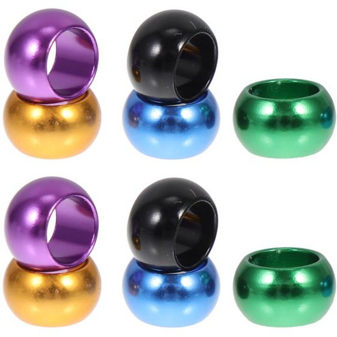 닭 오리 비둘기용 알루미늄 새발 밴드 10개 사용하기 쉬운 밝은 색상 품종 식별 별도의 부화 가능 의심