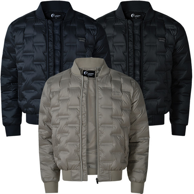 맥스스피드 겨울 남성 경량 구스다운 엠보 퀼팅 블루종 거위털 경량 항공 패딩 점퍼 잠바 아우터