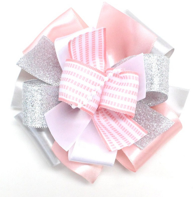 나모몰 핸드메이드 리본꽃 완성리본, 드림(핑크), 1개