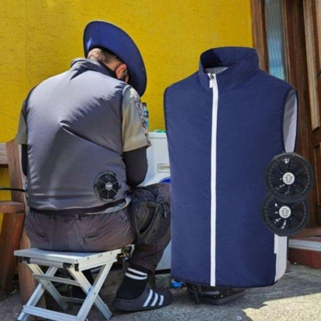 감성 빅팬 선풍기옷 에어컨 선풍기조끼 쿨조끼