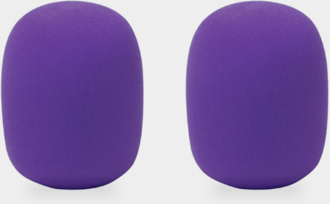마이크 스펀지 유무선 커버 컬러 고급형, 보라 2개 세트, 색상