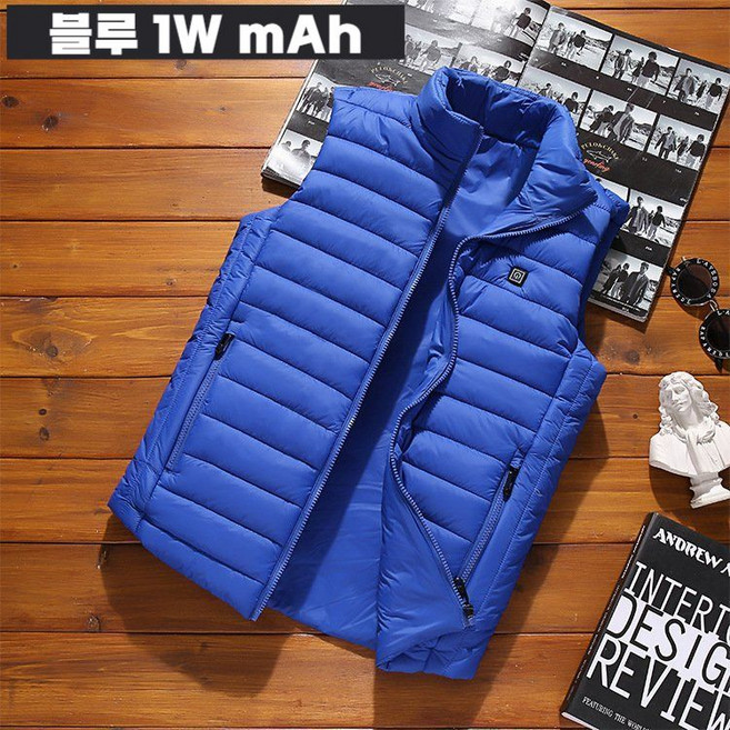 코비즈 경량 발열 열선 조끼 온열 USB 패딩