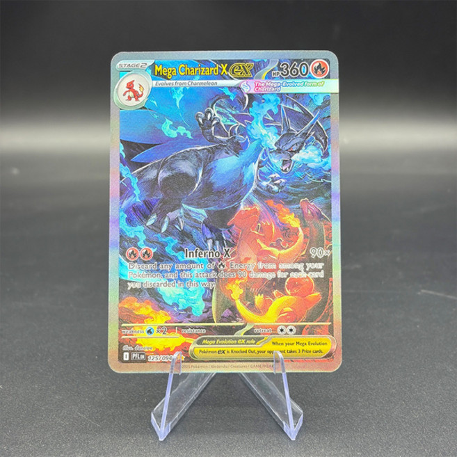 3위 - DIY PTCG 레이팅 카드 싱글 카드 2025 PFL EN 메가 리자몽 X Ex 특별 일러스트레이션 레어 