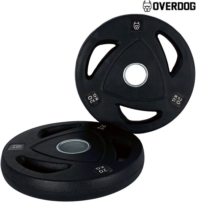 오버독 중량무광원판 (중량봉용), 중량봉용원판, 2개, 20kg