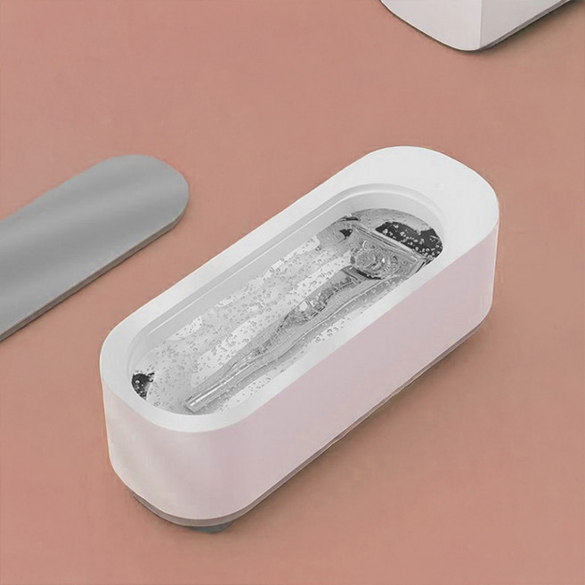 로앤윌 다용도세척기 안경 주얼리 화장솔 면도기 악세사리 액세서리 건전지포함, 화이트