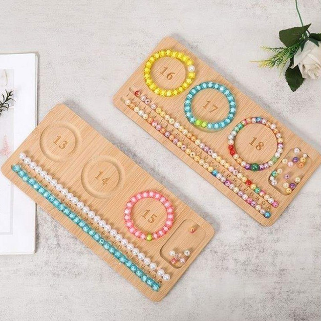 diy 원목 비즈트레이 목걸이 팔찌 비즈보드, 비즈트레이(16/17/18)