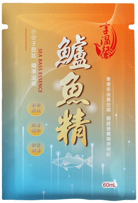 享溫馨 鱸魚精 小分子胜肽, 10個, 60ml