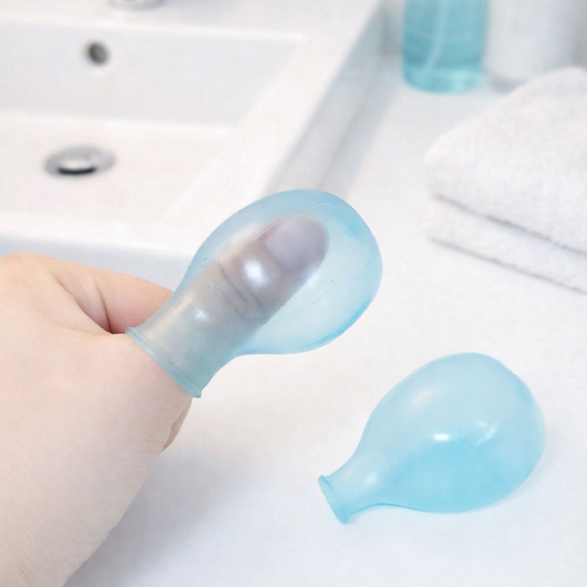 리빙릿 손가락 방수 커버 실리콘 발가락 골무 샤워 비닐 보호, 1세트