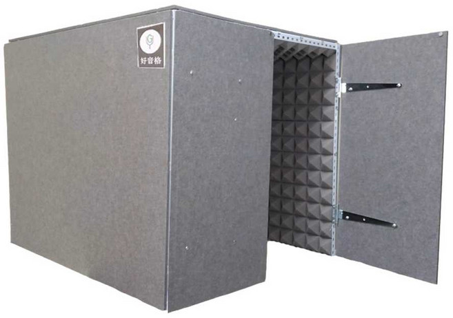 가정용 방음 부스 소음차단 외부흡음판 독서실 집중 이동식, 외부흡음판 12mm 회색/내부회색, 1개