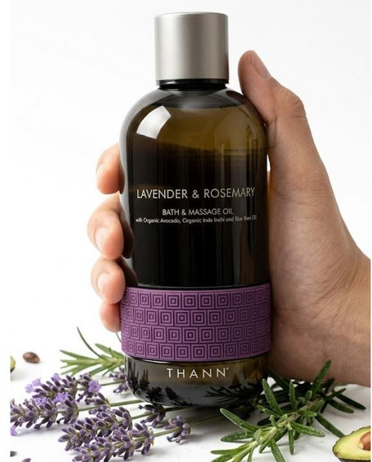 THANN 라벤더 앤 로즈마리 배스 & 마사지 오일, 295ml, 1개