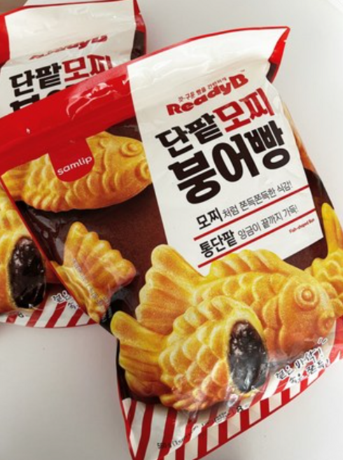 삼립 냉동 레디비 겉바속촉 저당 단팥 모찌붕어빵 560g 2봉, 2개