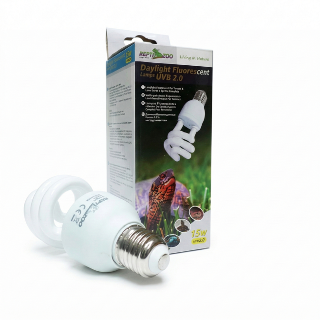 렙티주 파충류UVB램프 2.0 네츄럴, 15W, 1개