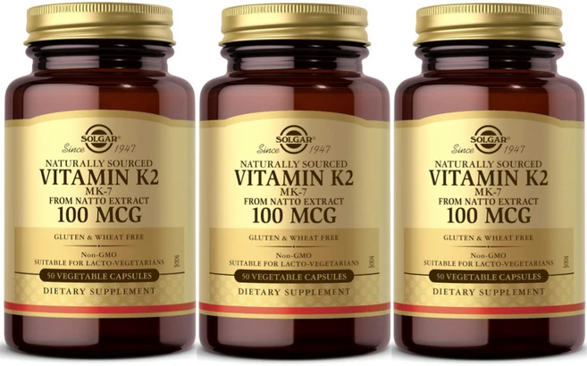 2+1 솔가 천연 비타민 K2 100mcg 베지캡슐50, 50정, 3개 - 쿠팡
