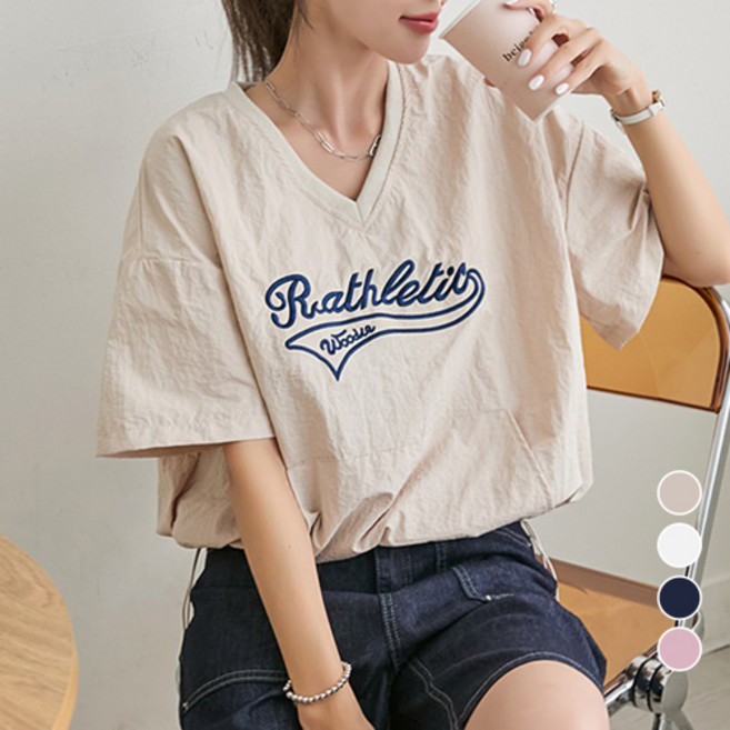 [나크21] (55~110) 밑단 스트링 바스락 반팔티 DM42-T-38