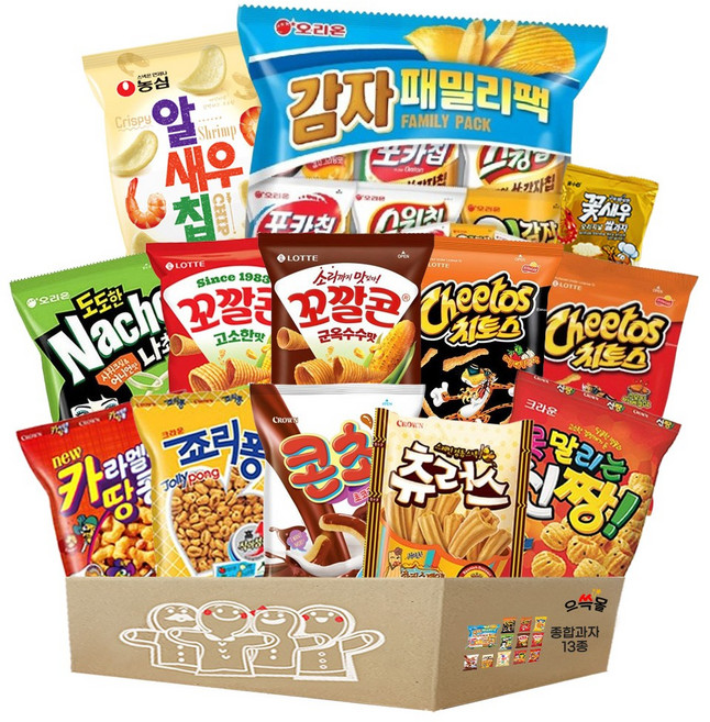 종합과자 선물세트, 1세트, 13종
