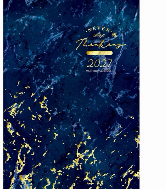 SEASON 四季紙品 2027年 月誌 行事曆 計畫本, 1個, 藍紋02, 藍紋02