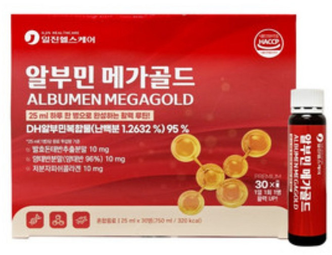일진헬스케어 알부민 메가골드 (25ml/30병) x 4개