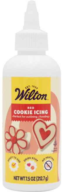 Wilton 레드 쿠키 아이싱 255g, 1개