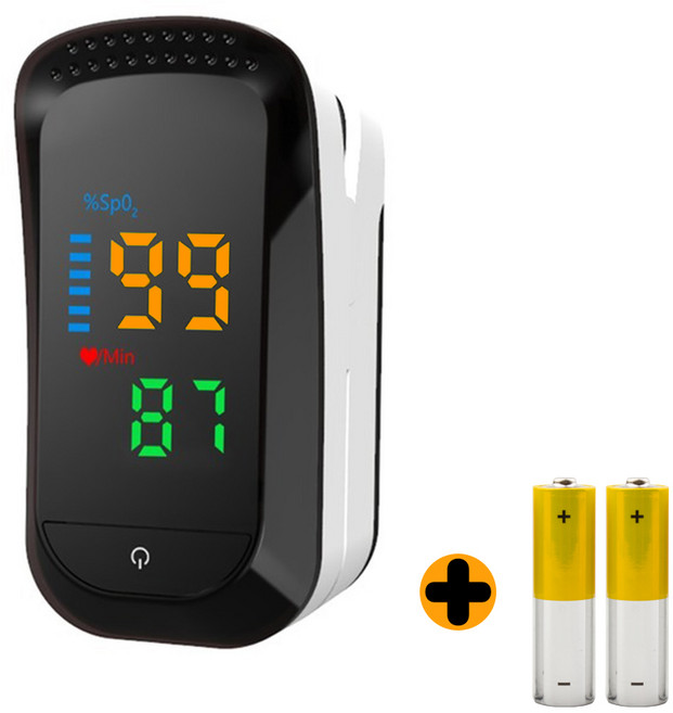 메디캣 산소포화도 측정기 맥박측정기 원터치 휴대 가정용, 1개