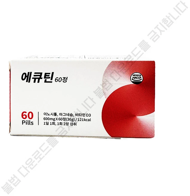에큐틴 에스큐틴 이노시톨 마그네슘 비타민d3 600mg x 60정 in, 1개 - 쿠팡