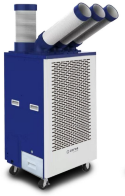 캐로스 정부지원 CPC-F5800 실외기없는 산업용 업소용 이동식 코끼리 에어컨 3구, CPC-F5800B(블루)