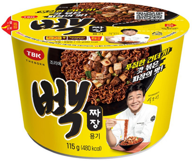 더본 백종원 빽짜장컵 115g x 8개