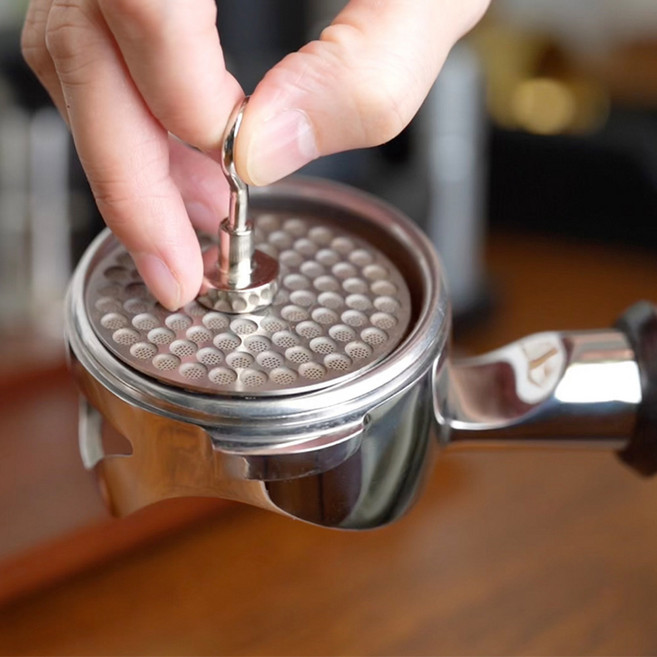 자석 키트가 있는 에스프레소 퍽 스크린 포타필터용 재사용 가능 필터 바리스타 액세서리 커피 도구 51mm 53mm 58mm, 1개