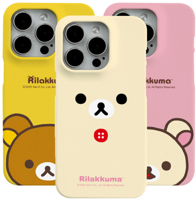 C정품 리락쿠마 리락쿠마 페이스 슬림하드 케이스 삼성 갤럭시 S26 S25 S24 S23 S22 S21 플러스 울트라 A36 A24 A34 폰 커버