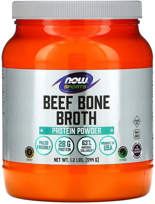 NOW Foods Sports 소뼈 육수 프로틴 파우더 544g(1.2lbs) NOW-01960, One Color, One Size, 1개, 2kg - 쿠팡