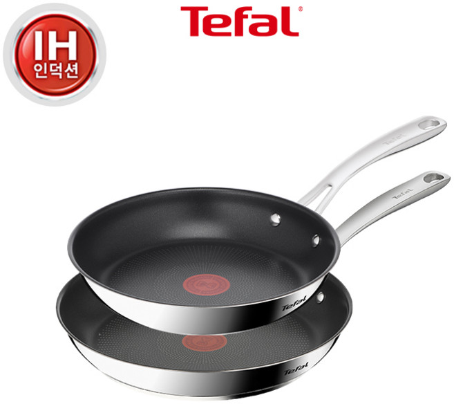 테팔 인덕션 티타늄 3X 퍼펙트 레지스트 프라이팬, 1세트, 2종(팬24+팬28), 스텐