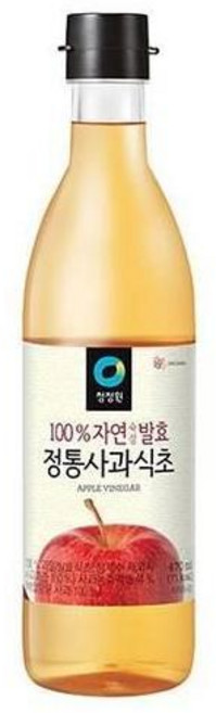 청정원 상큼한맛 청정원 정통 사과식초 자연 전통방식 1개입, 1개, 470ml