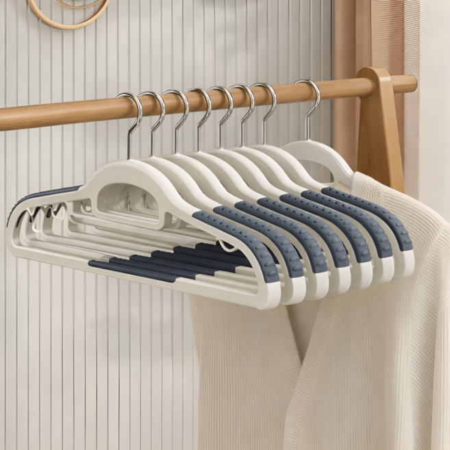 노바앤코 공간절약 슬림형 논슬립 옷걸이, 그레이, 10개