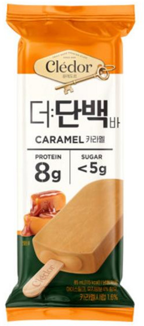 빙그레 더단백 끌레도르 단백질 아이스크림 카라멜바 85ml 12개