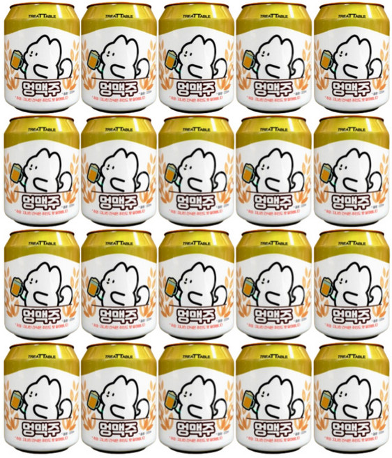 강아지맥주 개술 트릿테이블 멍캔맥주, 멍맥주, 220ml, 20개